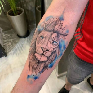 foto de tatuagem de leao