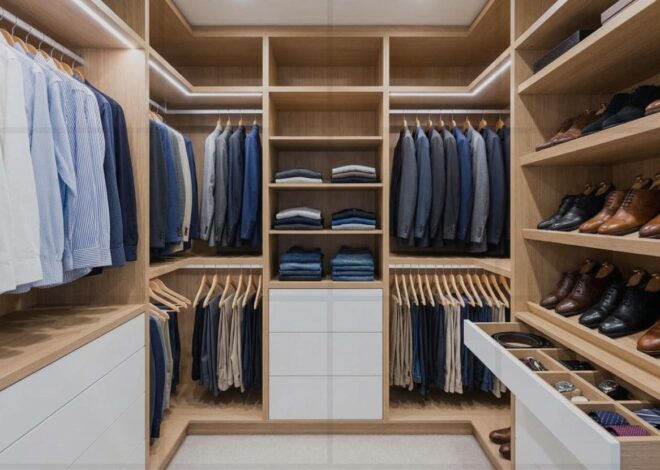 Como montar um guarda roupa masculino Versátil e Inteligente